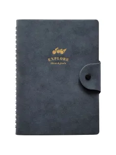 Бизнес-тетрадь Infolio 14x20см 96л клет,спираль Исследовать,гол I1778/blue