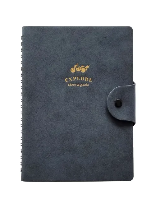 Бизнес-тетрадь Infolio 14x20см 96л клет,спираль Исследовать,гол I1778/blue