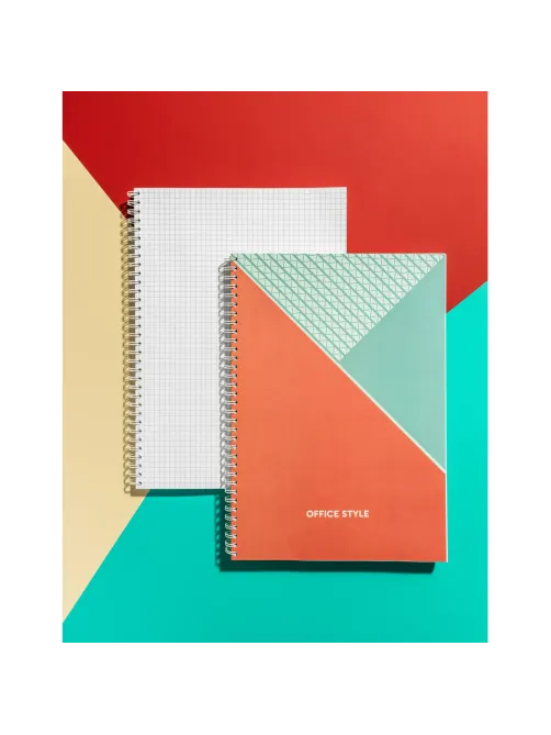 Бизнес-тетрадь А4,96л,обл.карт,греб,кл,Office Style,бежевая