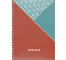 Бизнес-тетрадь А4,96л,обл.карт,греб,кл,Office Style,бежевая