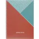Бизнес-тетрадь А4,96л,обл.карт,греб,кл,Office Style,бежевая