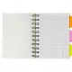 Бизнес-тетрадь 140л,кл,А6,SPIRAL BOOK Розовый,евроспир,обл.пласт,разд.84117