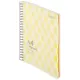 Бизнес-тетрадь А4,150л,кл,плас.спир.Attache Selection SPRING BOOK жел 84232