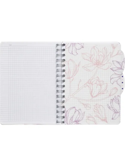 Бизнес-тетрадь А5,140л,кл,сп,пласт Attache Selection Flower Dreams I Choose