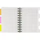 Бизнес-тетрадь 140л,кл,А6,SPIRAL BOOK Розовый,евроспир,обл.пласт,разд.84117