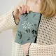 Бизнес-тетрадь Infolio 14x20см 96л клетка спираль Цветы, серый I1771/grey