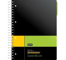 Бизнес-тетрадь SMARTBOOK А4 120л. линейка,спир,микроп,разд,карм,жел-зел