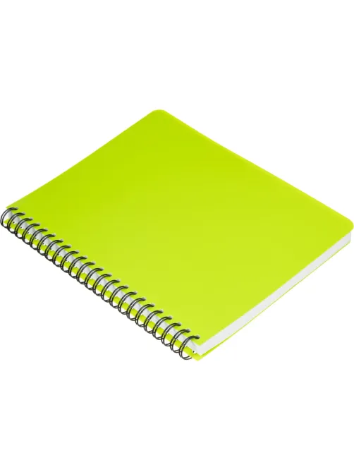 Бизнес-тетрадь А5,96л,кл,спир,пластик,тон.бл. Attache Bright colours Лайм