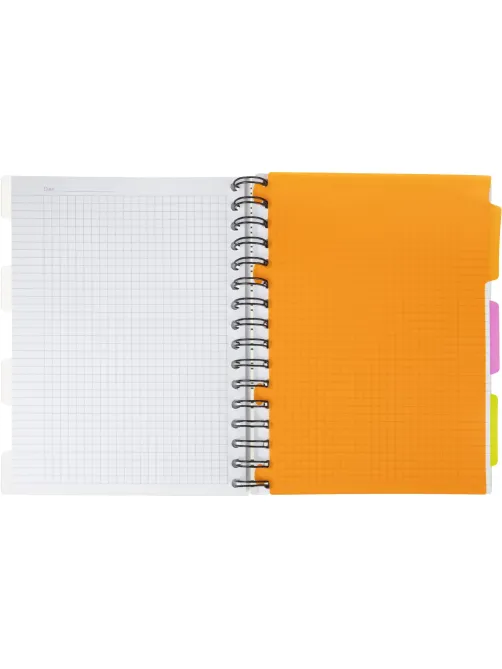 Бизнес-тетрадь 140л,кл,А5,SPIRAL BOOK Салатовый,евросп,обл.пл,раздел.84108