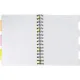 Бизнес-тетрадь 140л,кл,А5,SPIRAL BOOK Салатовый,евросп,обл.пл,раздел.84108
