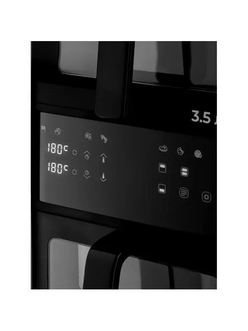 Аэрогриль BRAYER 2048BR,2500Вт,10л,2 чаши,t.200С,съем реш,LED-дисп,10 прогр