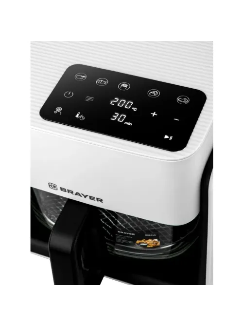 Аэрогриль BRAYER 2046BR,1050Вт,4,2л, t. 200С,съем реш,тайм,LCD-дисп,8 прогр