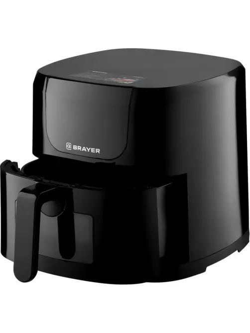 Аэрогриль BRAYER 2042BR, 1800Вт,8л,t.200С,съем.реш,тайм,LCD-дисп,8 пр, пар