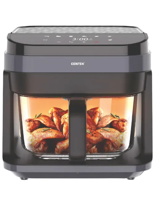 Аэрогриль Centek CT-3101,5,5л, 1350Вт, сенсорное упр., решетка, карбон.тэн