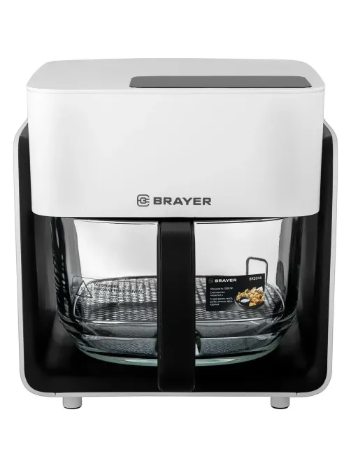Аэрогриль BRAYER 2046BR,1050Вт,4,2л, t. 200С,съем реш,тайм,LCD-дисп,8 прогр