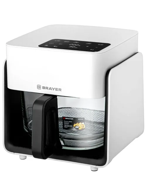Аэрогриль BRAYER 2046BR,1050Вт,4,2л, t. 200С,съем реш,тайм,LCD-дисп,8 прогр