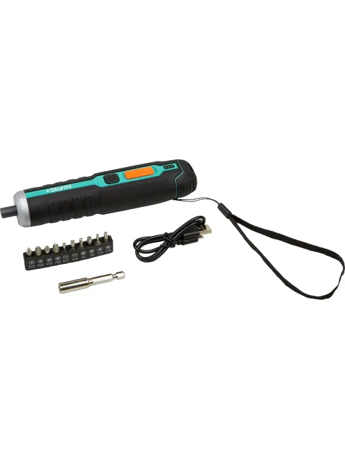 Отвертка аккумуляторная Sturm! 3,7В, microUSB, подсветка, без ЗУ (CD3404U2)