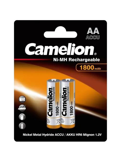 Аккумулятор Camelion AA-1800mAh 2шт/бл(NH-AA1800BP2,1.2В) (3001)