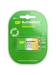 Аккумулятор GP 200mAh Крона 8,4V NiMh 20R8H-2CRU1/ 20R8HRGY-2CRCB1 бл/1шт