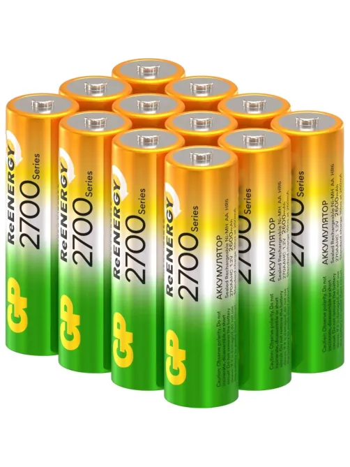 Аккумулятор GP 270AAHC-B12/270AAHCRGY-B12 /240 АА 2700 ser(min2600mAh) 12шт