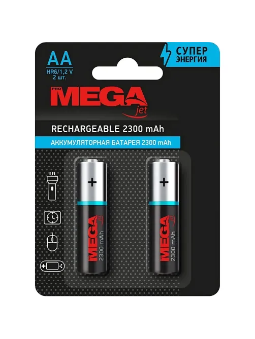Аккумулятор АА/HR6 Ni-MH Rechargeable 2300mAh бл/2шт