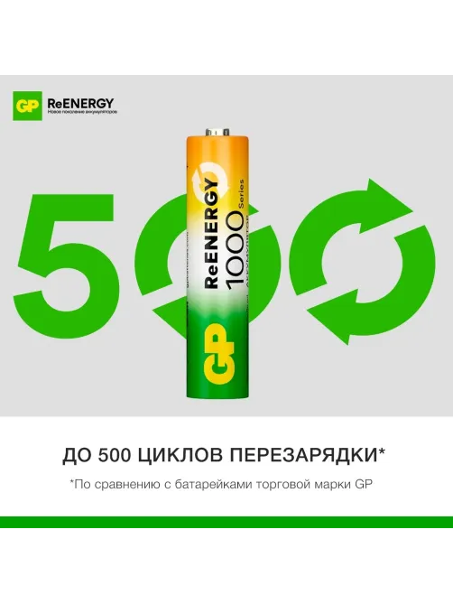 Аккумулятор GP GP100AAAHC-B12/100AAAHCRGY-B12 /312 ААА 1000(min950mAh)12шт