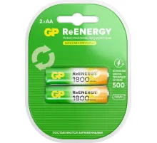Аккумулятор GP 1800mAh АА 180AAHC-2DECRC2/ 180AAHCRGY-2CRC82 бл/2шт