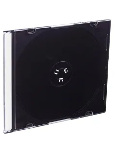 Бокс CMC для CD/DVD пластиковый Slim Case черный  (200 шт. в уп) (CDB-sl)
