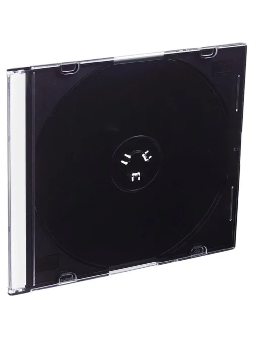 Бокс CMC для CD/DVD пластиковый Slim Case черный  (200 шт. в уп) (CDB-sl)