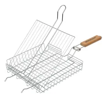 Решетка-гриль BOYSCOUT 25x25x4cм, облегченная, унив., глубокая/61641