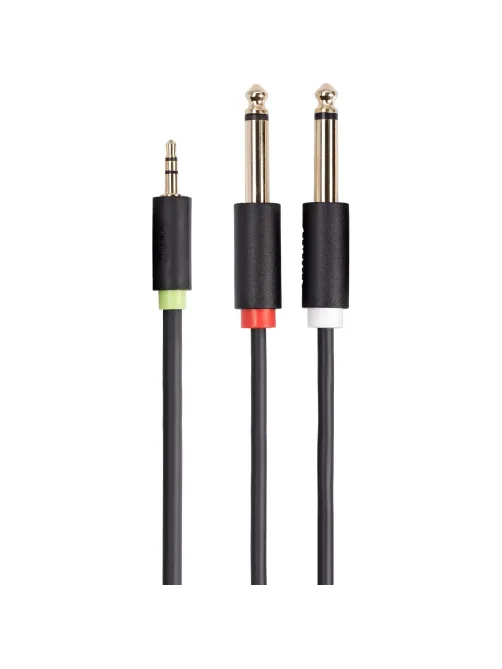 Адаптер переходник 3.5 Jack (M) - 2x 6.3 Jack (M)Telecom /TAV6168-1.5M