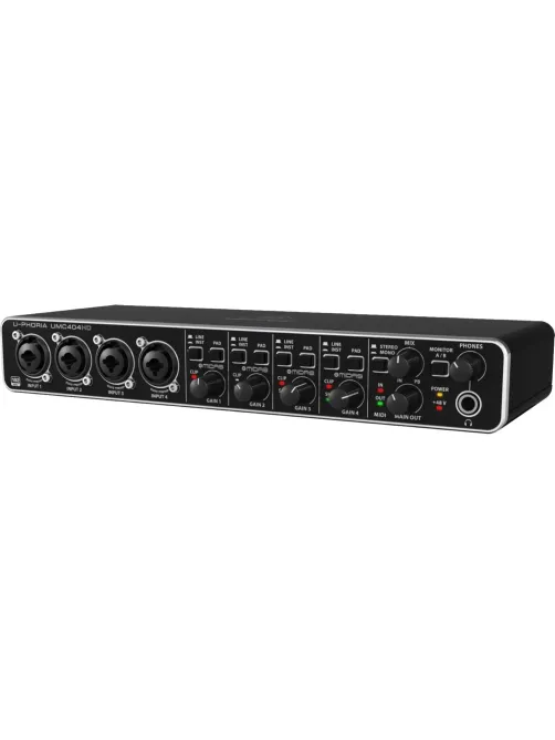 Аудиоинтерфейс Behringer UMC404HD, внешний, MIDI, USB 2.0, 4 вх/4 вых
