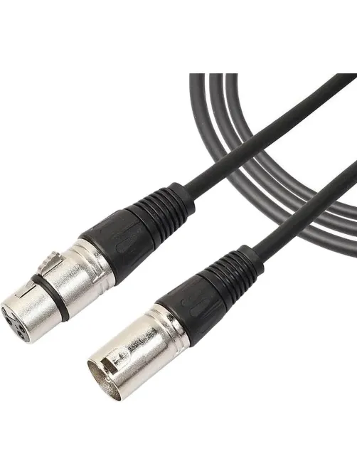 Кабель QUIK LOK MX775-5, микрофонный, 5м, XLR/F-XLR/M, черный (MX/775-5)