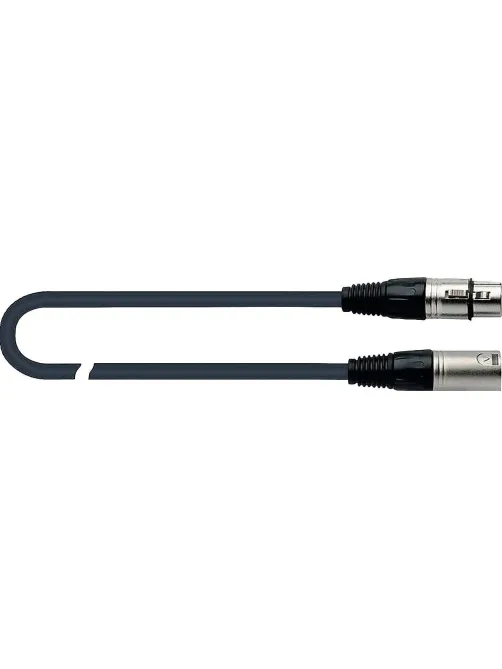 Кабель QUIK LOK MX775-5, микрофонный, 5м, XLR/F-XLR/M, черный (MX/775-5)