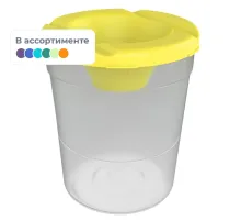 Емкость для воды Луч, большой стакан для рисования ( стакан+крышка)