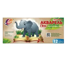 Краски акварельн. Луч Zoo(Мини) 12цв карт уп б/кисти
