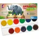 Краски акварельн. Луч Zoo(Мини) 12цв карт уп б/кисти