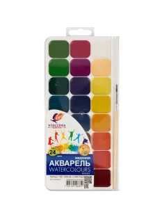 Краски акварельные Луч Классика 24 цв., с кистью, 19С 1295-08