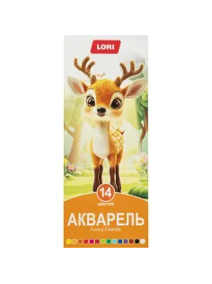 Краски акварельные FUNNY FRIENDS, 14 цветов, б/к Ааф-004 набор
