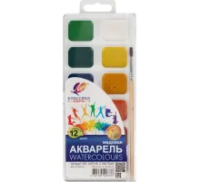 Краски акварельные Луч Классика 12 цв., с кистью, 19С 1287-08