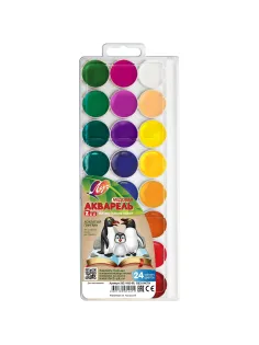 Краски акварельные Луч Zoo 24 цв  пласт упак б/кисти,  29С 1692-08