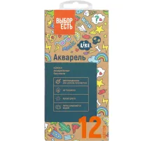 Краски акварельные Выбор есть 12 цв, б/кисти, картон