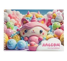 Альбом для рисования Комус Класс Sweet,А4,40л,спираль,в асс,2шт/уп