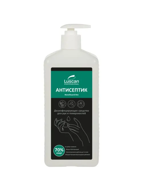 Профхим антисептик спирт,гель д/дез.рук Luscan Prof/NovelGuard Dez,1л_помп