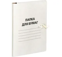 Папка с завязками 190-210г/м2 немел, 100 шт/уп