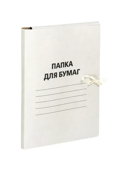 Папка с завязками 190-210г/м2 немел, 100 шт/уп