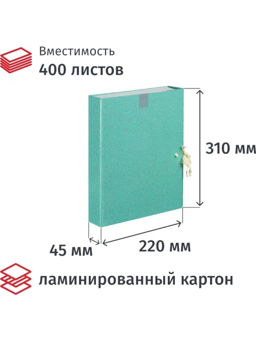 Папка архивная ламинированная Fleur 40мм на 2-х завязках