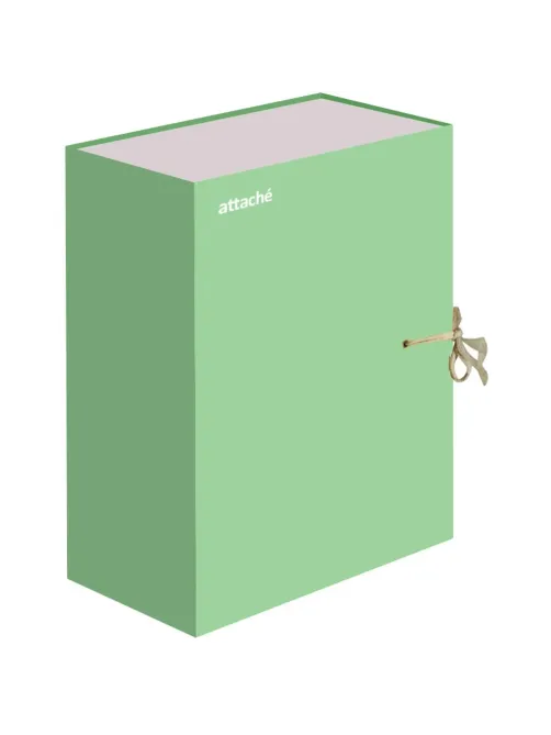 Папка архивная Attache Bright Сolours А4 лам.карт, лайм 120мм