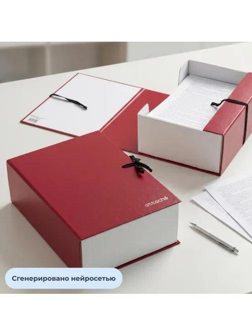 Папка архивная складная ATTACHE,150 мм,красн