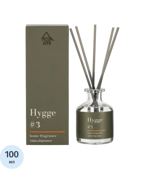 Аромадиффузор с палочками Hygge #3 Табак /Бергамот 100 мл 100-053